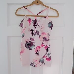 EUC Lululemon Power Y Tank  Floral